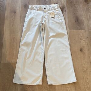 St. John's Bay Women's Khaki Wide Leg Pants - Size 2P